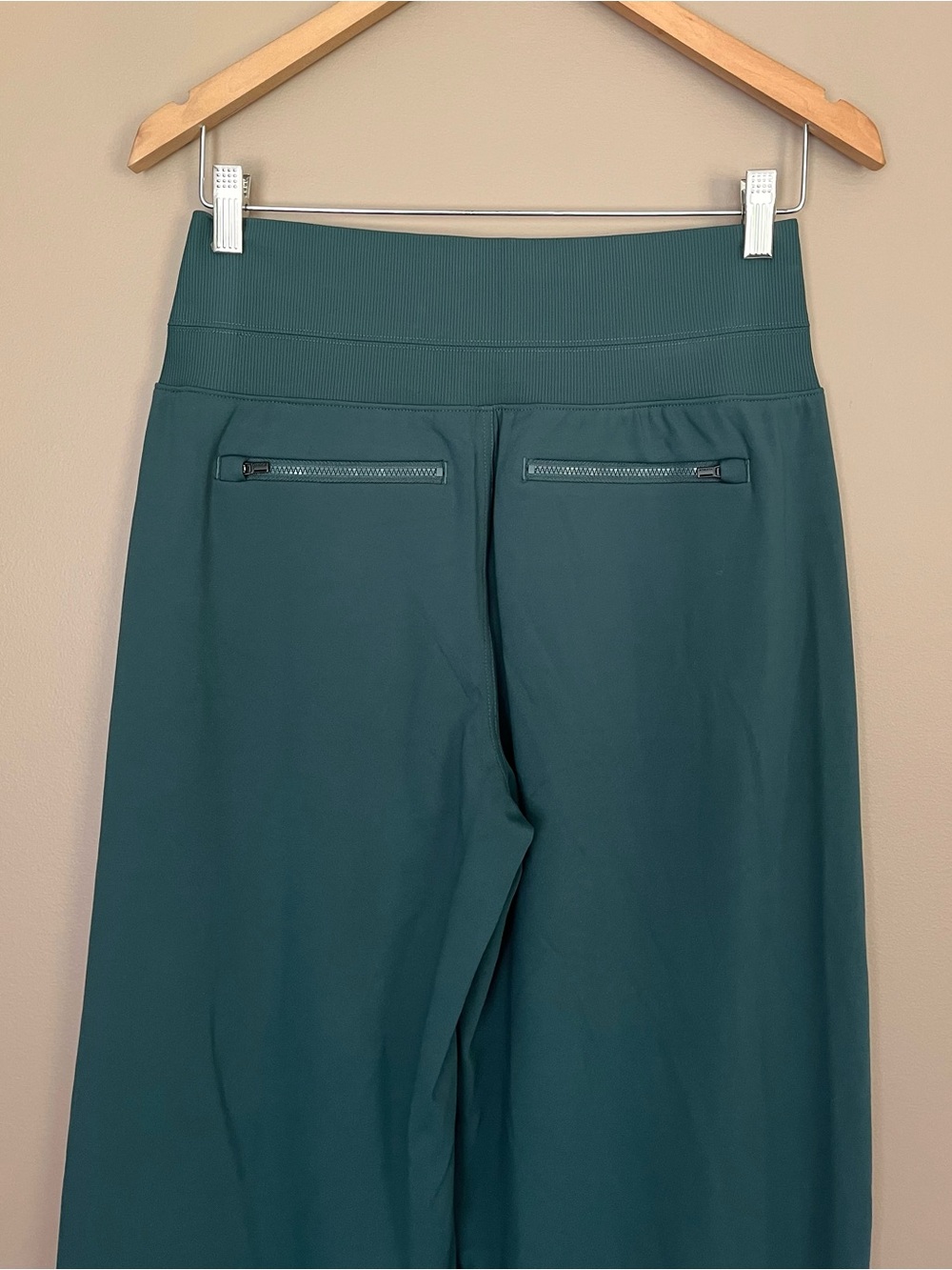 {Athleta} Venice High Rise Wide Leg Pants in Green - Womens Small - Picture 6 of 9